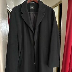 Hugo Boss Black Label Wool Overcoat — Made in Portugal — Men’s  46R